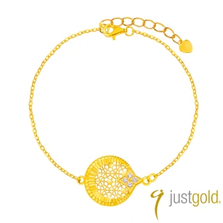 【Just Gold 鎮金店】日月星光 黃金手鍊