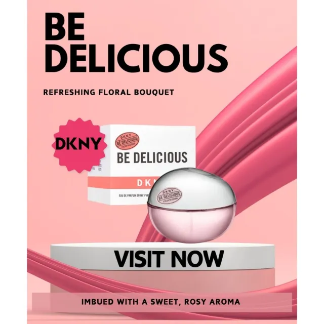 【DKNY】Be Delicious 粉戀蘋果女性淡香精 100ml(愛情、青春、美麗和幸福 平行輸入)