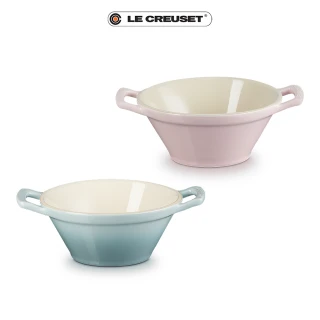 【Le Creuset】瓷器卡蘇雷碗(雪紡粉/海洋之花 2色選1)