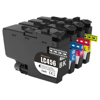 【TC】Brother 四色一組 LC456 LC456 BK/C/M/Y 副廠相容墨水 墨水組(適用 MFC-J4340DW MFC-J4540DW)