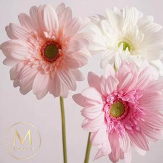 【Floral M】夏日繽紛小太陽非洲菊仿真花花材（3入組）(人造花/塑膠花/假花/裝飾花)