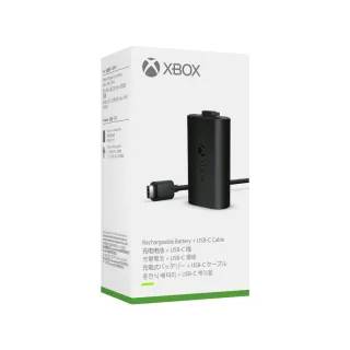 【Microsoft 微軟】XBOX 原廠同步充電套件(Xbox充電式電池+USB-C纜線)