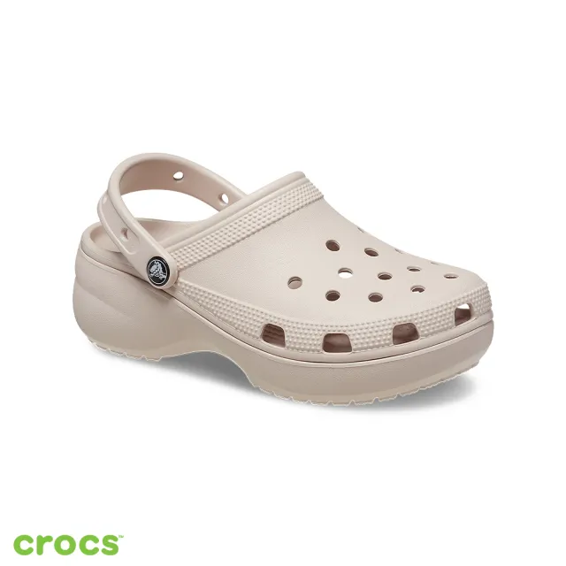 【Crocs官方直營】女鞋 經典厚底克駱格 洞洞鞋涼鞋(206750)