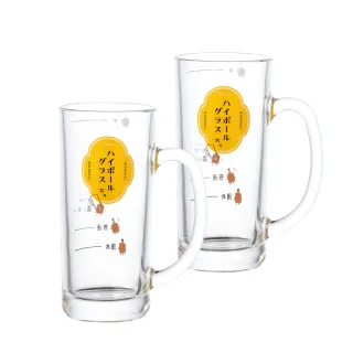 【IUSE】日本Toyo-Sasaki｜HighBall把手玻璃杯435ml-2入組(日本高質量玻璃代表)