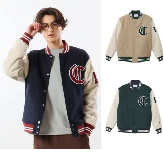 【Champion】官方直營 男款-CASUAL 電繡布章19拼接袖棒球外套-3色(C3-Y606-日規)