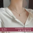 【Golicc】買一送一 珍愛典藏輕奢 水晶珍珠項鍊(雙十 萬聖節 生日 鎖骨鍊 項鍊 飾品 禮物)