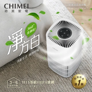 【CHIMEI 奇美】淨方白 一級能效DC直流HEPA微濾淨空氣清淨機(AP-30LIWH/momo獨家專案)