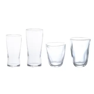 【ADERIA】日本製玻璃透明水杯 強化玻璃杯-3入組(玻璃杯 水杯 透明杯)