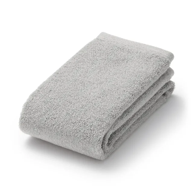 【MUJI 無印良品】棉圈絨雙線織面用巾/可吊掛 成品尺寸:W34×L85 cm(柔白/灰色/綠色/粉米色/墨黑色)