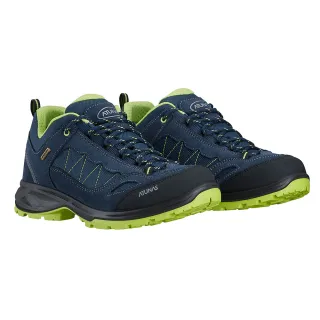【ATUNAS 歐都納】男款防水抗臭低筒健行鞋(A1GCEE15N寶藍/亮綠/吸汗透氣/寬楦舒適/緩震支撐/登山鞋)