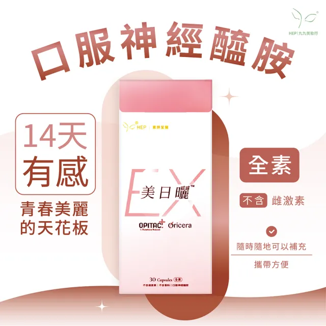【HEP 素妍笙醫】美日曬EX Plus(口服神經醯胺)