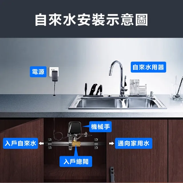 【台灣雞絲頭】2025 WiFi智能電動水閥｜手機APP遠程遙控 開關球閥/閥門控制器(智慧家居｜自動灑水)