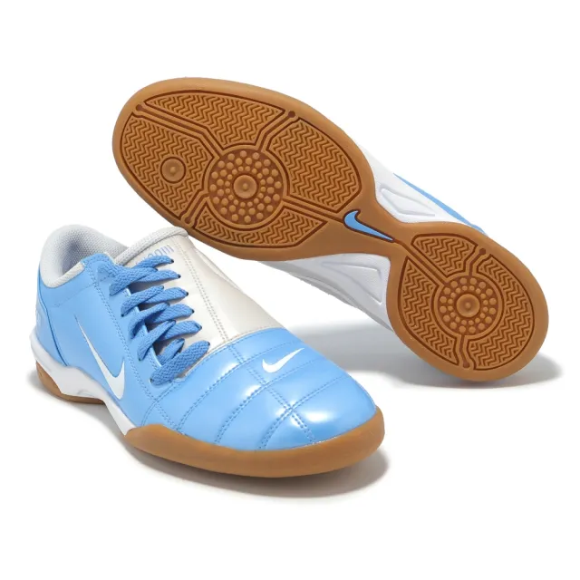 【NIKE 耐吉】休閒鞋 Total 90 男鞋 藍 銀 膠底 足球風 復古 皮革(HQ2851-400)