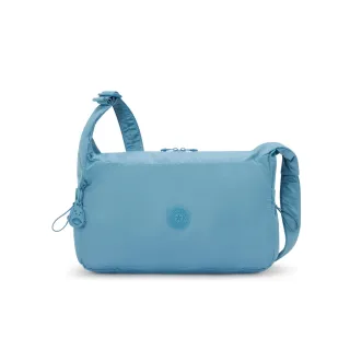 【KIPLING官方旗艦館】『拉拉包』湖水藍手提肩背兩用包-GWYN