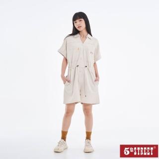 【5th STREET】女裝 連身短褲 短褲 米白(967140)