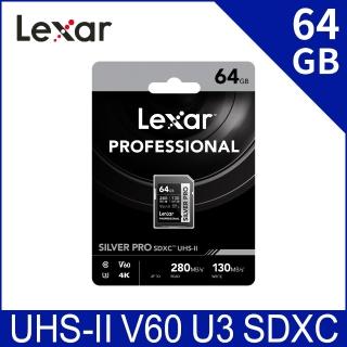 【Lexar 雷克沙】Silver Pro SDXC UHS-II 64G 記憶卡