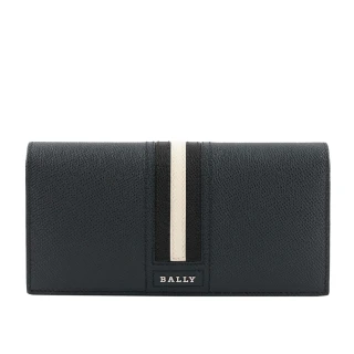 【BALLY】TALIRO防刮牛皮對開長夾(藍色)