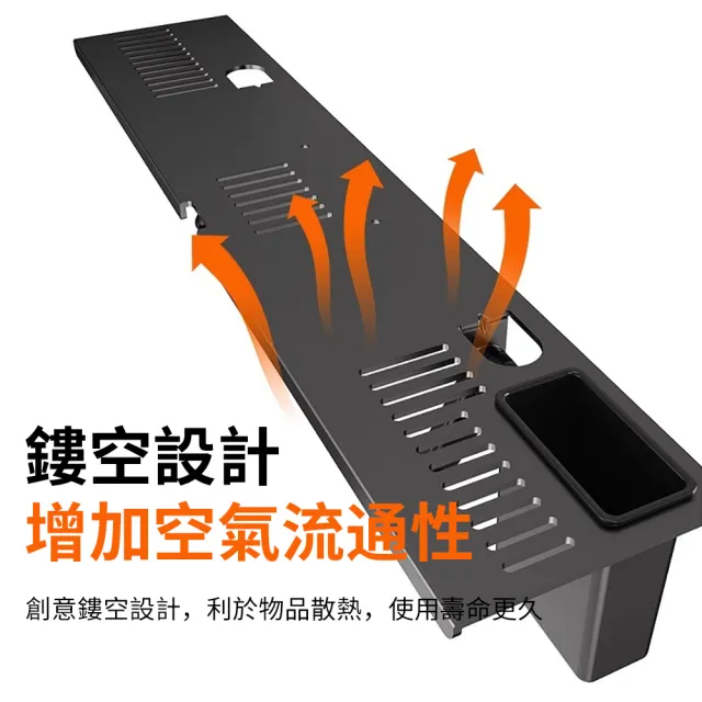 【CONI】加厚加寬電視機機頂盒置物架 遙控器路由器機上收納架 60CM免打孔螢幕電視上方支架 顯示器頂部托架