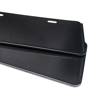 【ANBORTEH 安伯特】碳纖卡夢七碼車牌框 2入-eTag適用-快(牌照框 卡夢車牌框 車牌保護框 eTag可同時安裝)