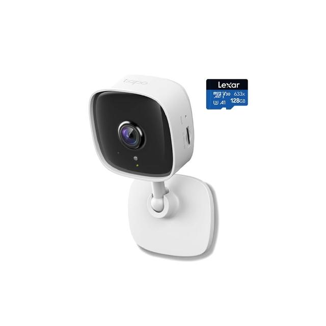(128G記憶卡組)【TP-Link】Tapo C100 1080P 200萬畫素WiFi無線網路攝影機/監視器 IP CAM