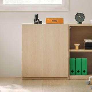 【iloom 怡倫家居】NEWT 600型兩層書櫃 深度400含門片(兩層櫃 書架 兒童書架 置物書架 書櫃 收納櫃 置物櫃)