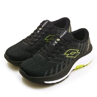 【LOTTO】男 輕量透氣戶外越野跑鞋 CT-MAX系列(黑螢綠 9241)