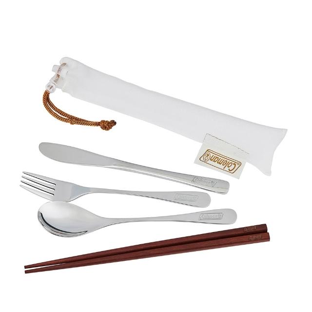 【Coleman】單人不鏽鋼食器組 / CM-38933(環保餐具 個人餐具 露營餐具 戶外餐具)