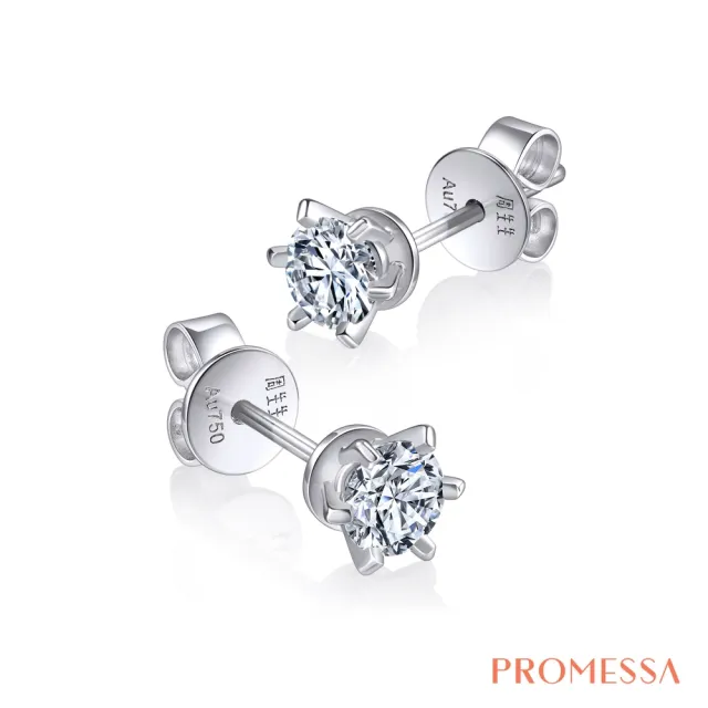 【PROMESSA】共20分 18K金 如一系列 鑽石耳環(一對)