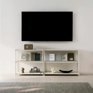 【iloom 怡倫家居】HYPE 1000型 兩層架 4色(電視櫃 電視桌 長桌 架子 收納櫃 層架 櫃子 書櫃 置物櫃)