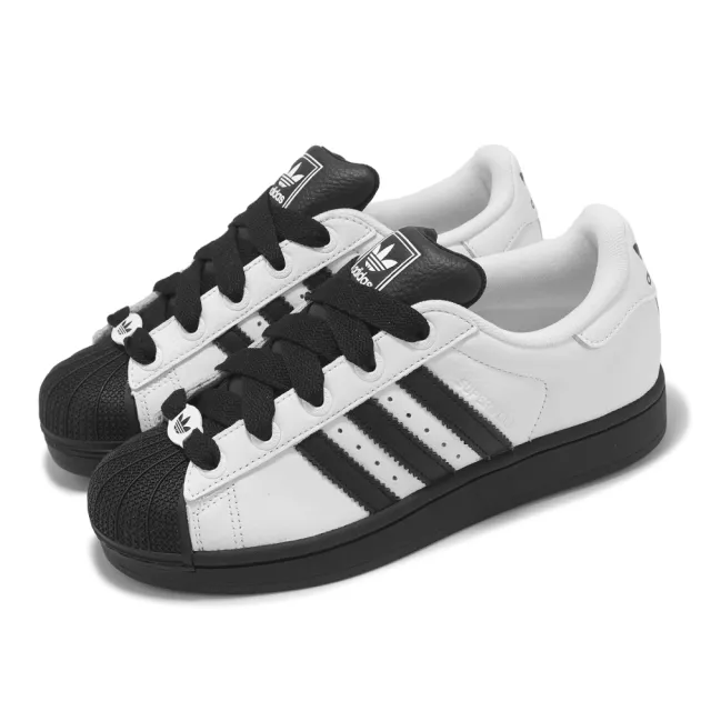 【adidas 愛迪達】休閒鞋 Superstar II 男鞋 女鞋 白 黑 貝殼頭 愛迪達(KK4473)