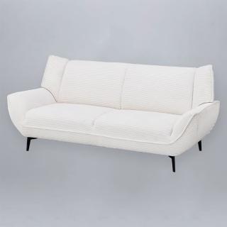 【NITORI 宜得利家居】◎網購限定 3人用布沙發 MB03 IV EC(網購限定 布沙發 沙發 MB03)