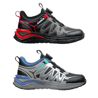 【DIADORA】童鞋 大童 旋鈕 專業慢跑鞋 超寬楦 輕量 球鞋 運動鞋(DA13527/DA13528)