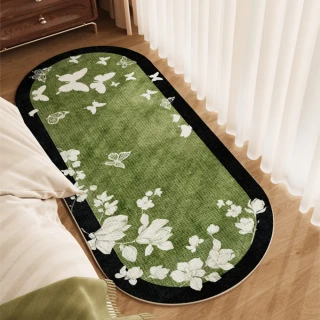 【匠俱】地毯60*160CM(臥室床邊毯 中古風主臥床尾毯 耐髒法式房間地墊 地毯墊)