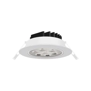 【金亮】4入組｜7W LED投射崁燈 全光譜 開孔9.5cm(高演色性、可調角度、聚焦、快速接頭)