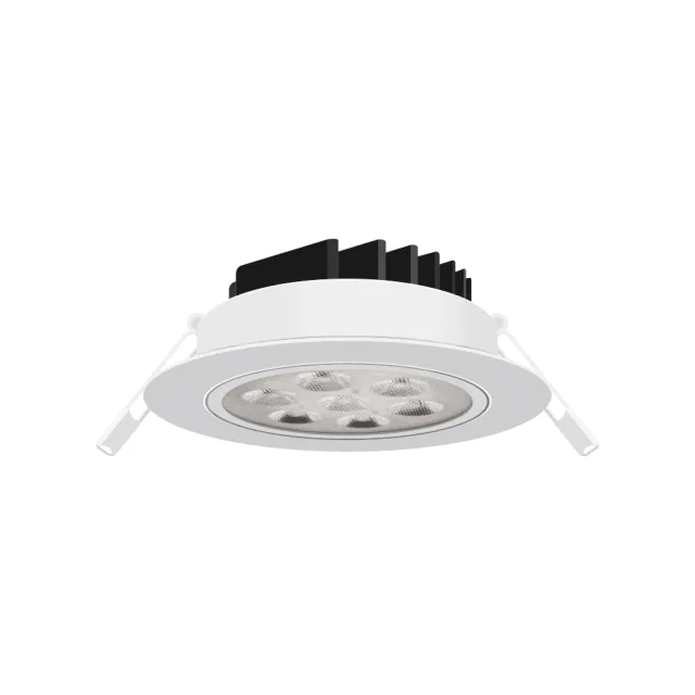 【金亮】4入組｜7W LED投射崁燈 全光譜 開孔9.5cm(高演色性、可調角度、聚焦、快速接頭)