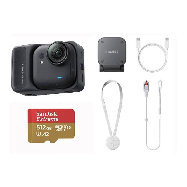 【Insta360】GO Ultra 標準套組 512G 黑色(原廠公司貨)