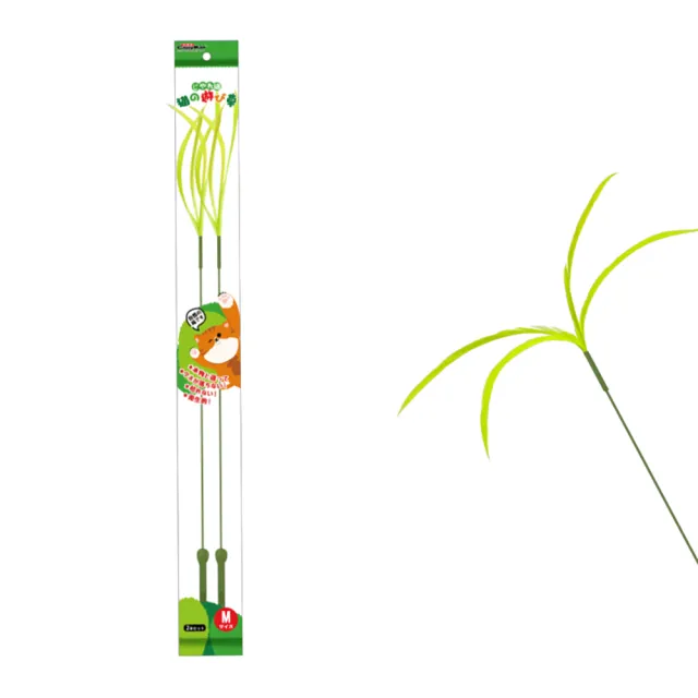 【CattyMan】蘆草系列逗貓棒-長款 2支裝(仿植物逗貓棒)