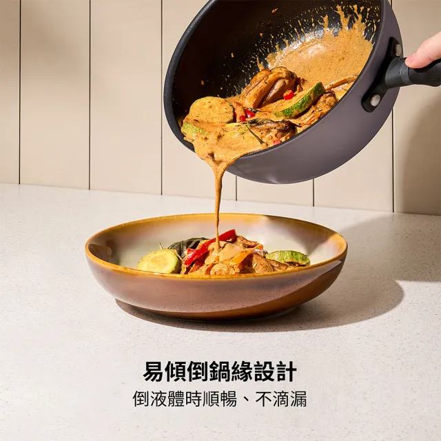 【MEYER 美亞】Accent微金亞光黑 陽極氧化不沾鍋 22cm小炒鍋(IH.電磁爐.適用/鍋深7.5cm)