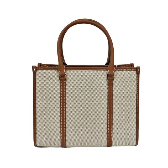 【TORY BURCH】TORY BURCH BLAKE  專櫃中款 帆布 托特包 側背包(贈原廠防塵袋紙袋)