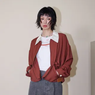 【gozo】A｜巴恩風復古短版涼感外套(兩色)