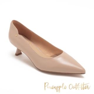 【Pineapple Outfitter】知性柔字母亮點高跟鞋PONS(粉色)