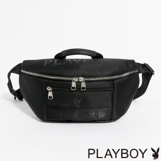 【PLAYBOY】胸包/腰包 Sophisticated系列(黑色)