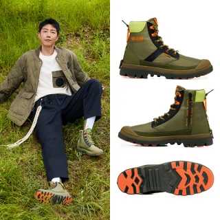 【Palladium】SPORTCUFF LT+ VPR WP+橘標輕量防水靴/防水鞋/休閒鞋-男鞋/女鞋-軍綠(74068-376-M)