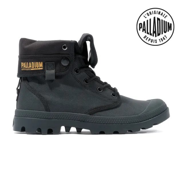 【Palladium】BAGGY COATED經典反折軍靴/休閒鞋-男鞋/女鞋-黑(74315-008-M)