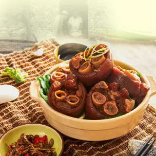 【光興豬腳】閏月限定雙品組*1份(豬腳800g+小魚乾辣椒30g/份;含運;閏月)