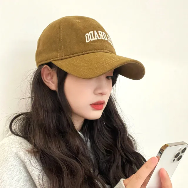 【匠心選品】美式經典刺繡字母棒球帽(休閒棒球帽 中性鴨舌帽 復古老帽 防曬遮陽帽 可調節帽)