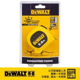 【DEWALT 得偉】5.5M*25mm 專業捲尺(DWHT36157L)