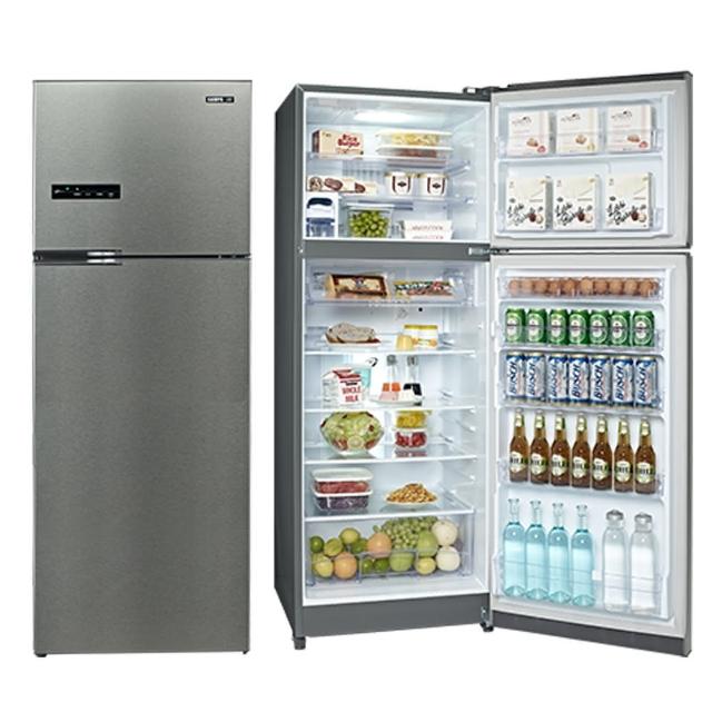 【SAMPO 聲寶】480公升一級能效超值變頻系列雙門冰箱SR-C48D-S1(含拆箱定位+舊機回收)