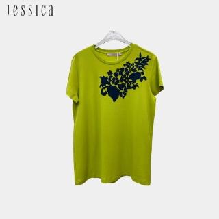 【JESSICA】舒適透氣純棉正肩短袖T恤243609