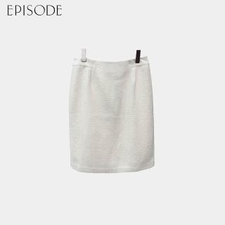 【EPISODE】輕薄氣質簡約小香風半裙143104（白）